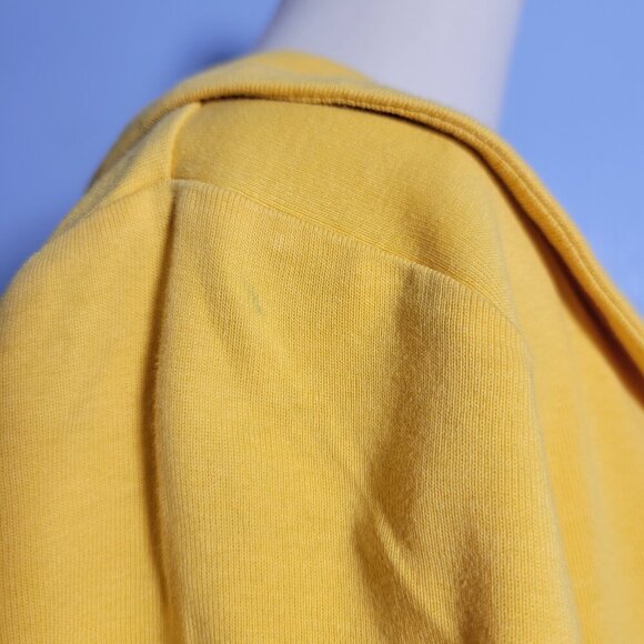 Rafaella 2X Goldenrod Yellow Metal Looped Dressy Shortsleeve Blouse - Picture 7 of 10